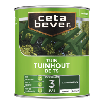 CetaBever Tuinhoutbeits zijdeglans dekkend lauriergroen 750 ml