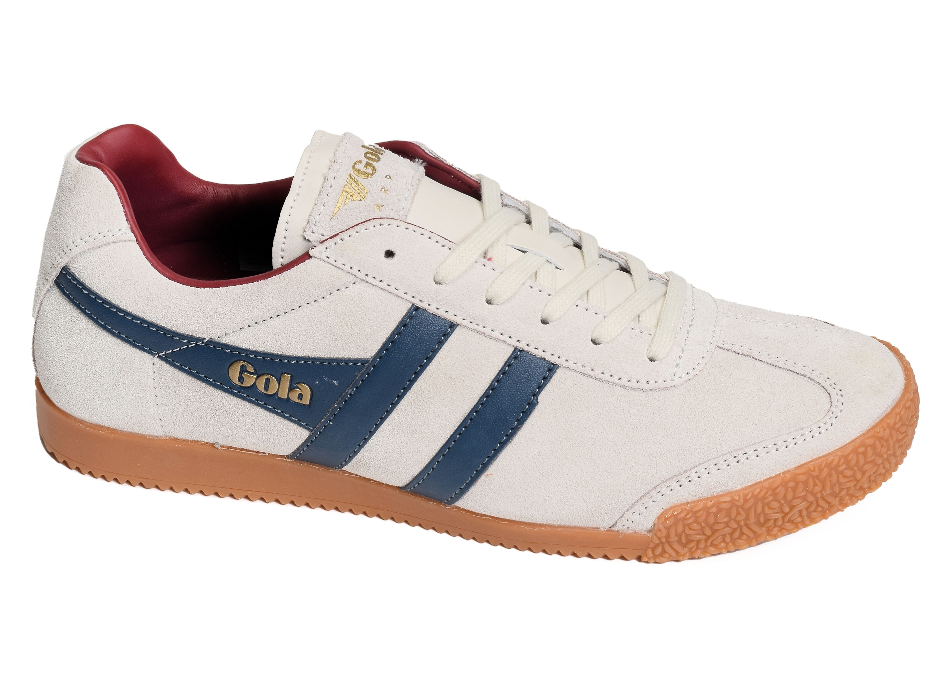 Harrier suede trainers blanc marine