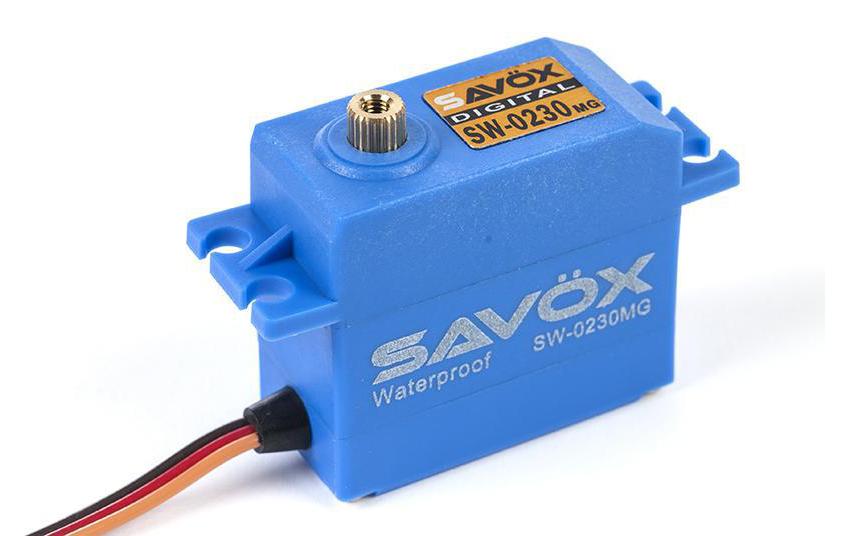 Standard Servo SW-0230MG 8 kg, Digital HV, WasserdichtWasserdichtes Standard Digital-Servo mit Metallgetriebe