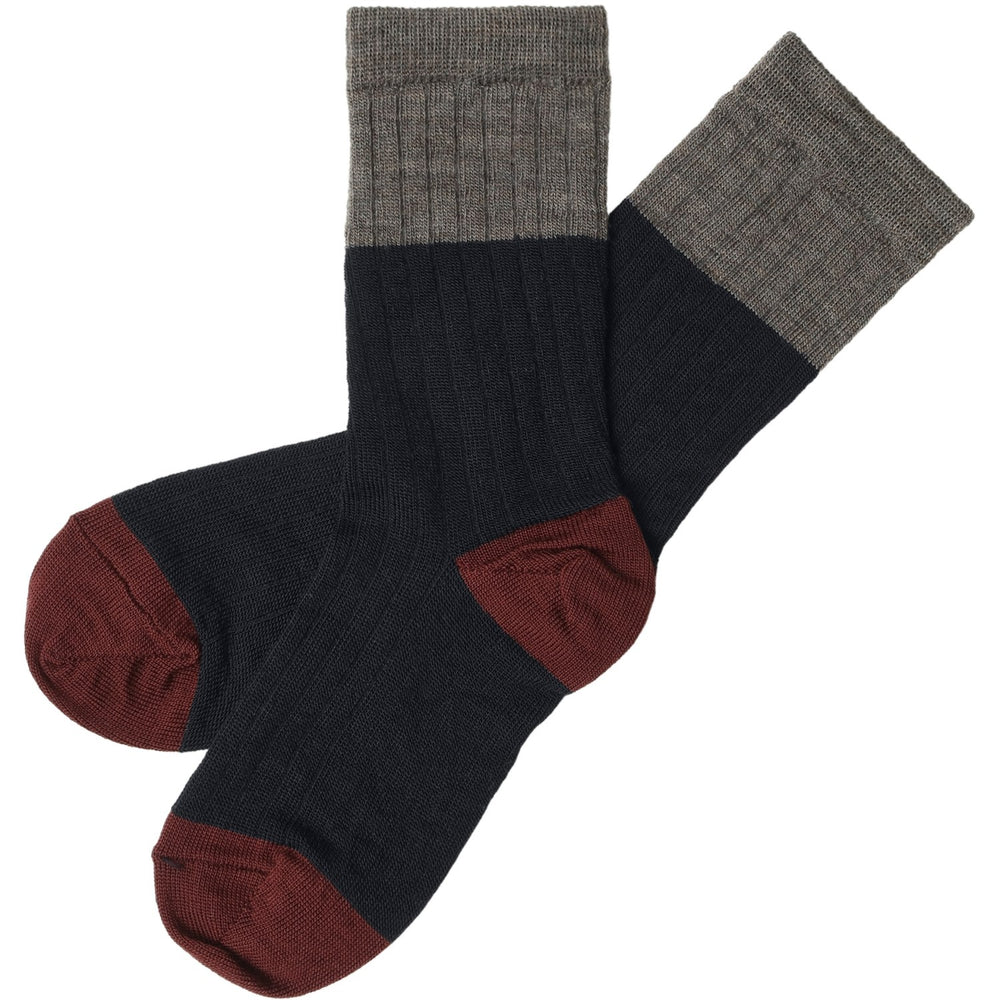 Køb FUB Dark Navy 2-Pak Colour Block Strømper
