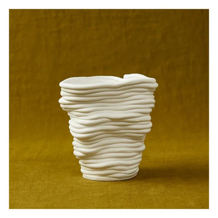 Cole & Cinder Vase Silk | Blanc
