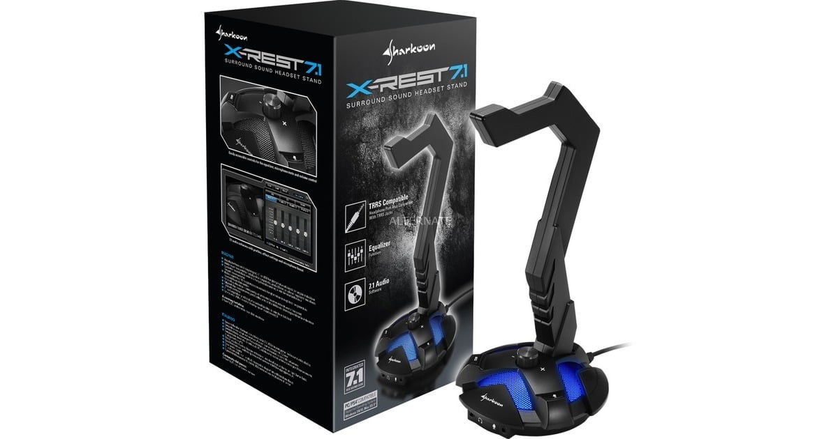 SharkoonX-Rest 7.1 houder  (Zwart)
