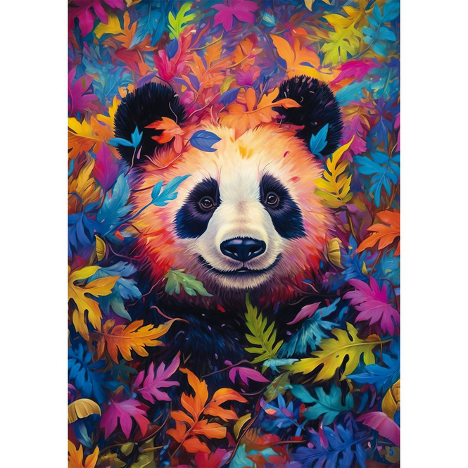 Puzzle - Pandabär im Regenbogenwald - 1000 Teile