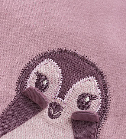 Minymo Sweatshirt - Dawn Pink m. Pinguin