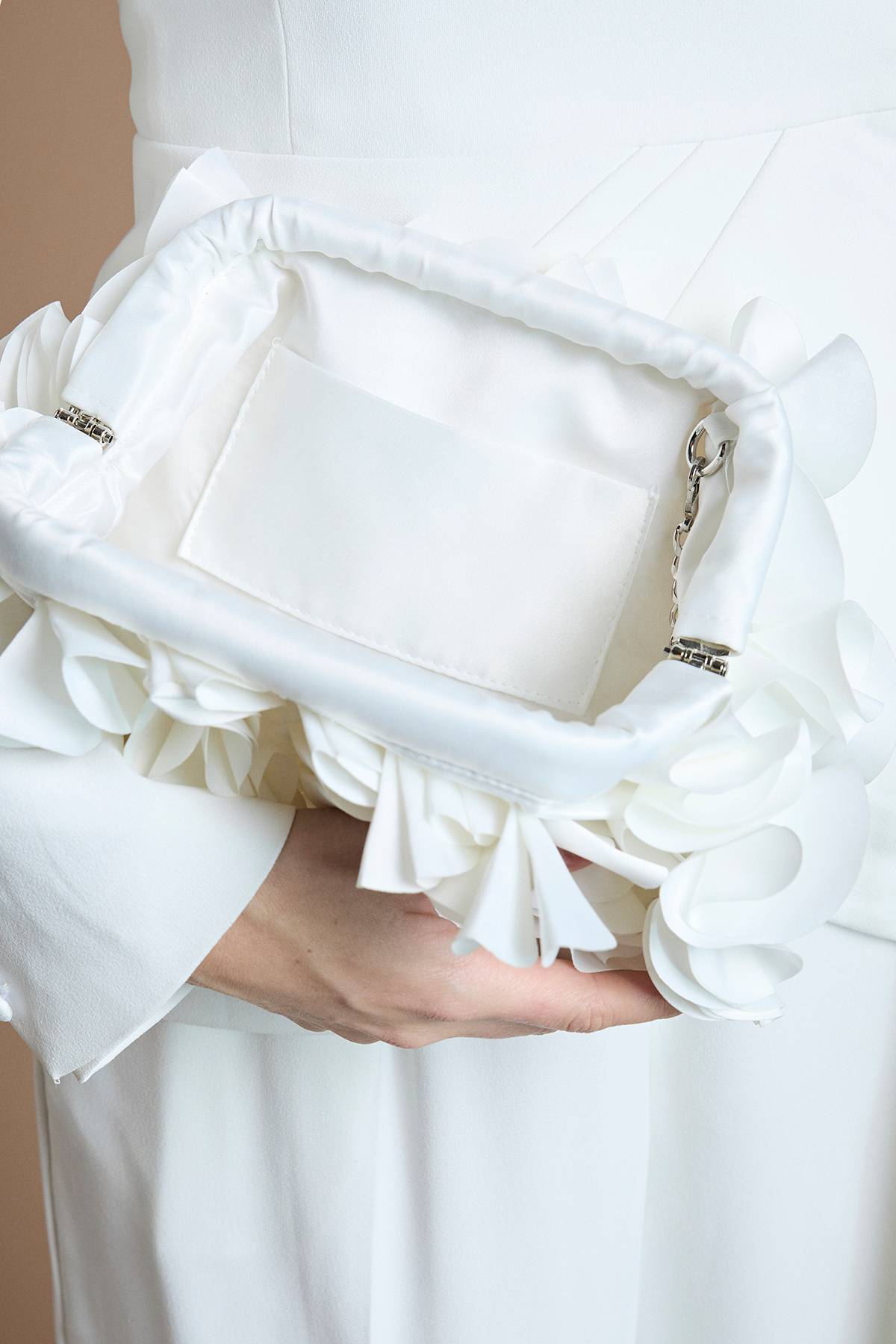 Coast Sac Pochette De Mariée Estelle En Satin À Fleurs Avec Bandoulière