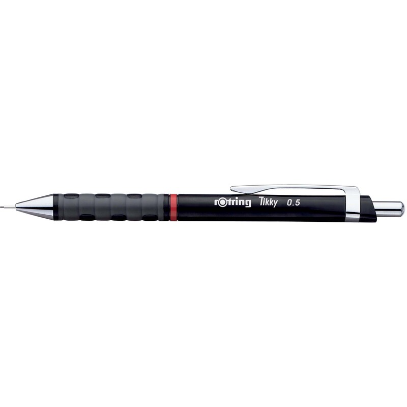 Rotring Druckbleistift Tikky, 0.5 mm, HB, schwarz