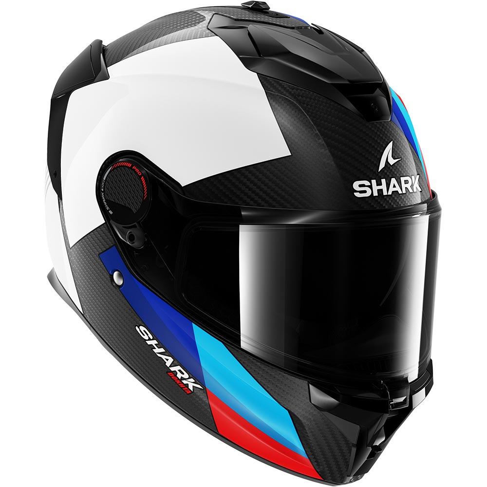 Shark - Casque Spartan GT Pro Dokhta Carbon Noir / Blanc / Bleu / Rouge / Brillant