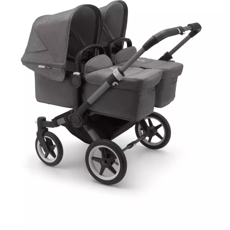 bugaboo Zwillingswagen Donkey 5 Twin Complete GraphiteGrey Melange