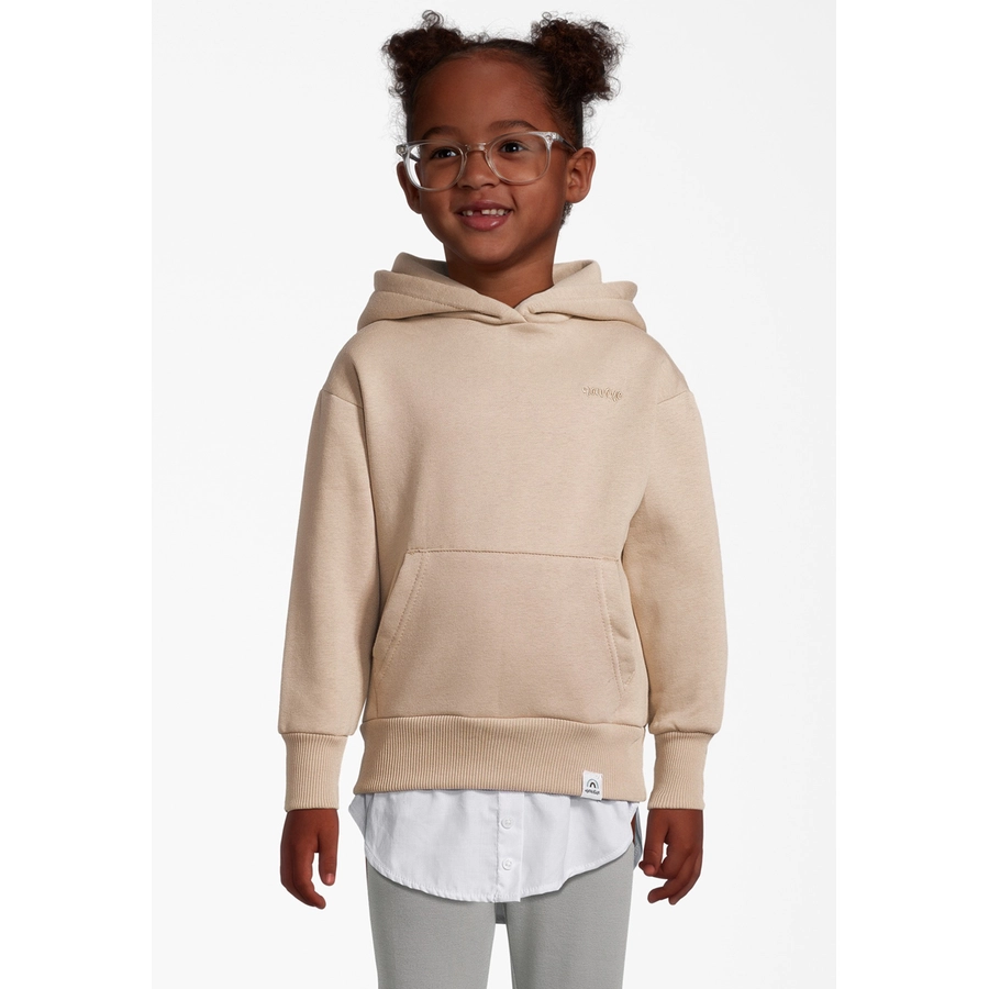 New Life Hoodie Hoodie Kapuzen Pullover mit Shirt Beige
