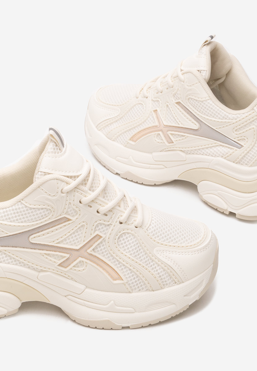 Baskets pour femme beige Chanelle