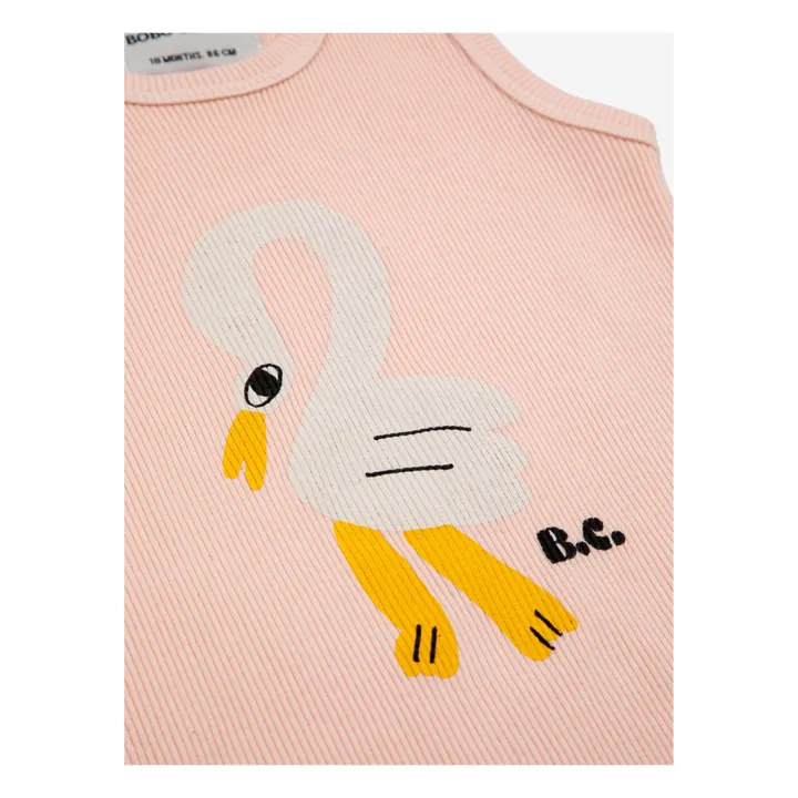 Bobo Choses Body Coton Bio Côtelé Pélican | Rose pâle