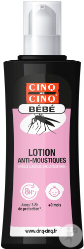 Cinq Sur Cinq Bébé Anti-Moustiques Dès La Naissance Flacon-Pompe 100ml