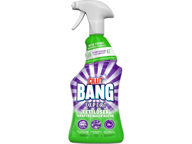 Cillit Bang Küchenreiniger Expert Kraftreiniger Fettlöser 7 Reinigungsspray gegen Verschmutzungen in der Küche