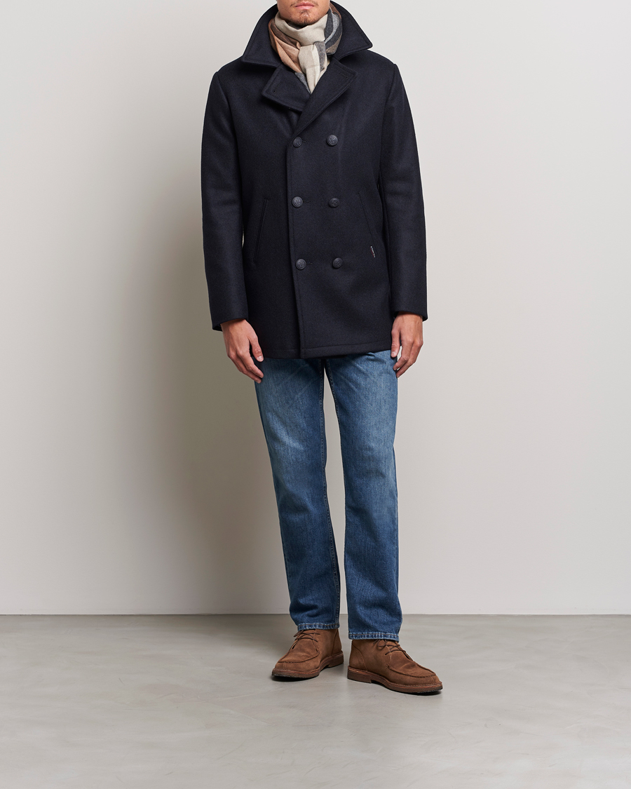 Armor-lux Kermor Wool Peacoat Navy