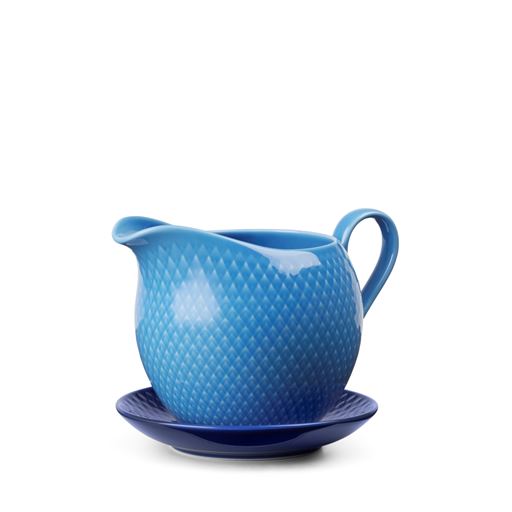 Lyngby Porcelæn Rhombe Color Saucekande, Blå, Ø13 cm
