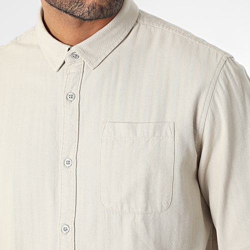 Chemise Manches Longues Dariel 10716298D Beige