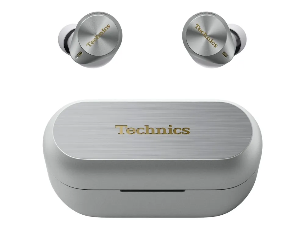 [OUTLET] - Technics AZ80 - Ægte trådløse øretelefoner med mik. - i øret - Bluetooth - aktiv støjfjerning - sølv
