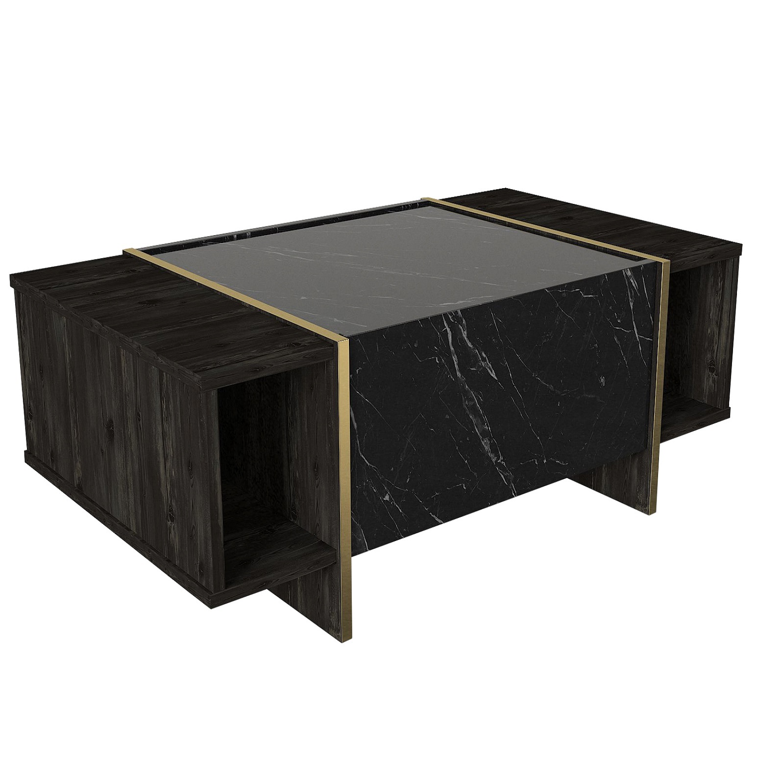 Couchtisch - marmor-grau - 103,8 cm