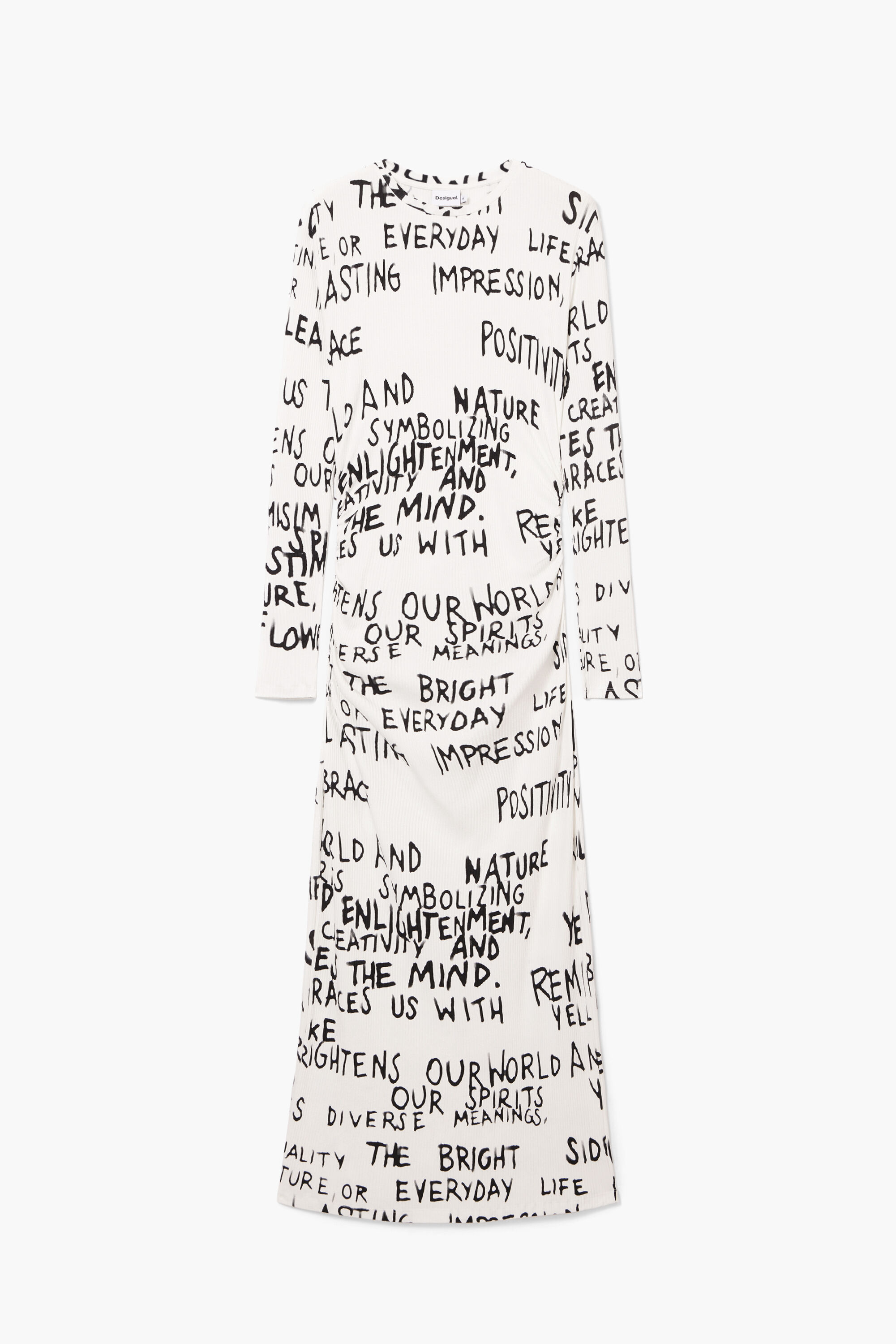 Vestido midi frase