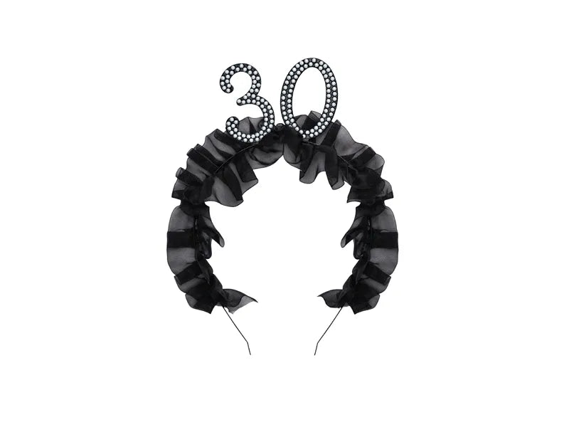 30 Jaar Haarband Zwart