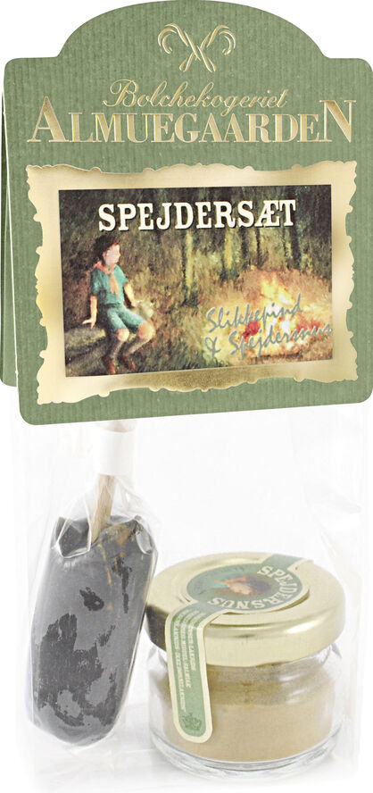 Almuegaarden Spejdersæt - Lakrids-slikkepind og spejdersnus No color