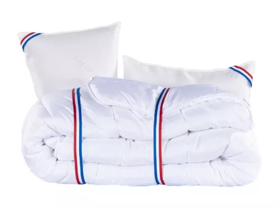 Matelas Iris (20 cm), mousse haute densité, ferme, face été/hiver,Couette et Oreiller, 160x200cm