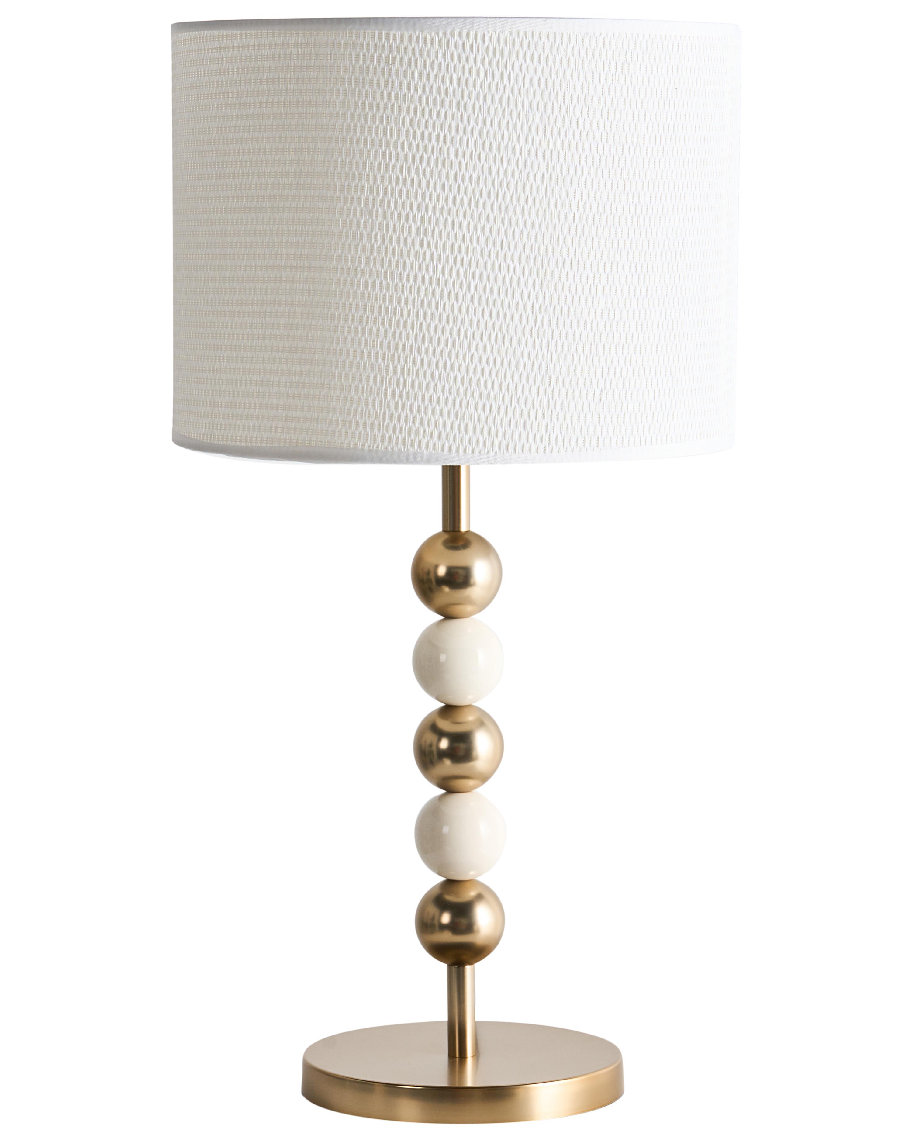 Tafellamp LOKY Metaal Messing/beige