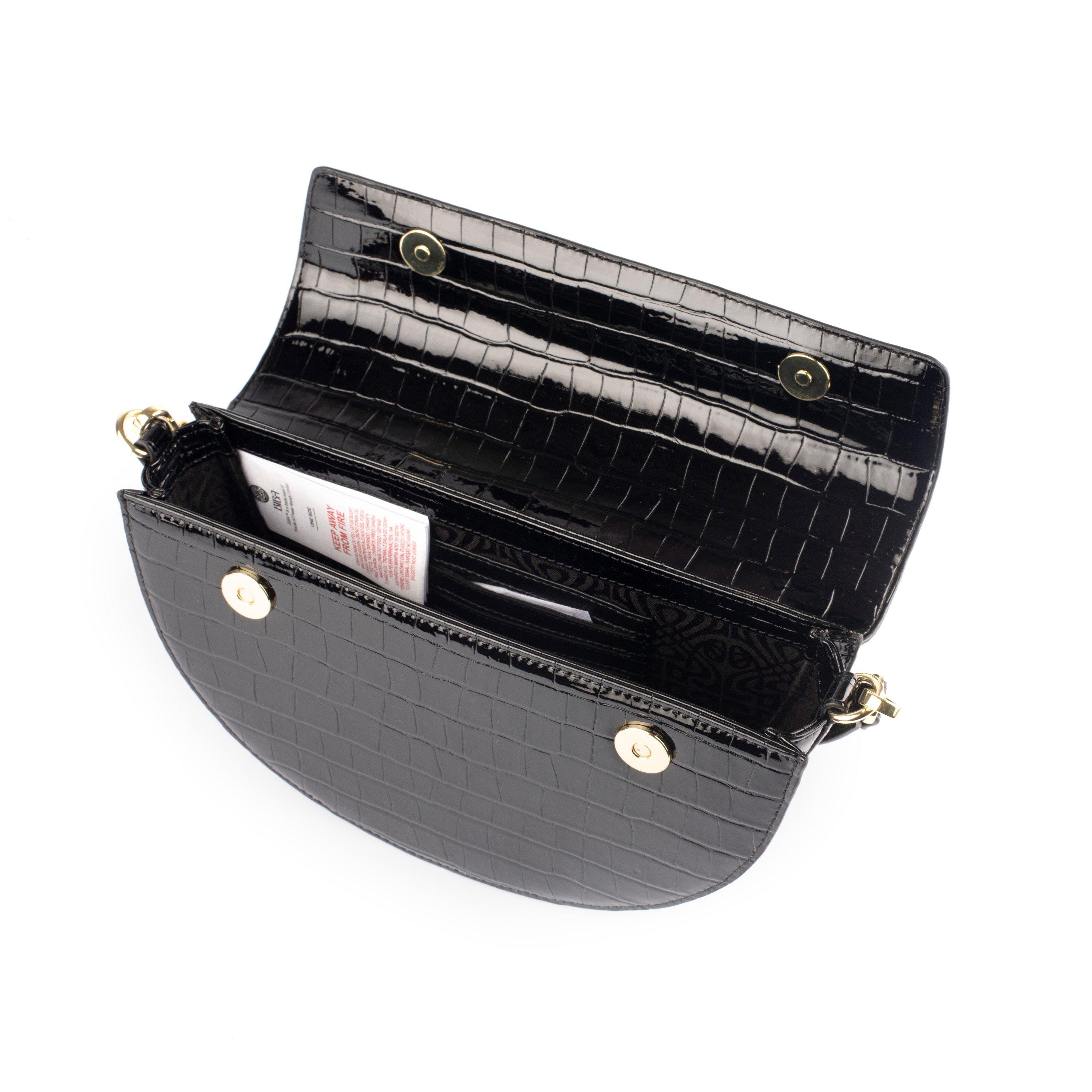 Biba Patent Croc Crossbody Bag