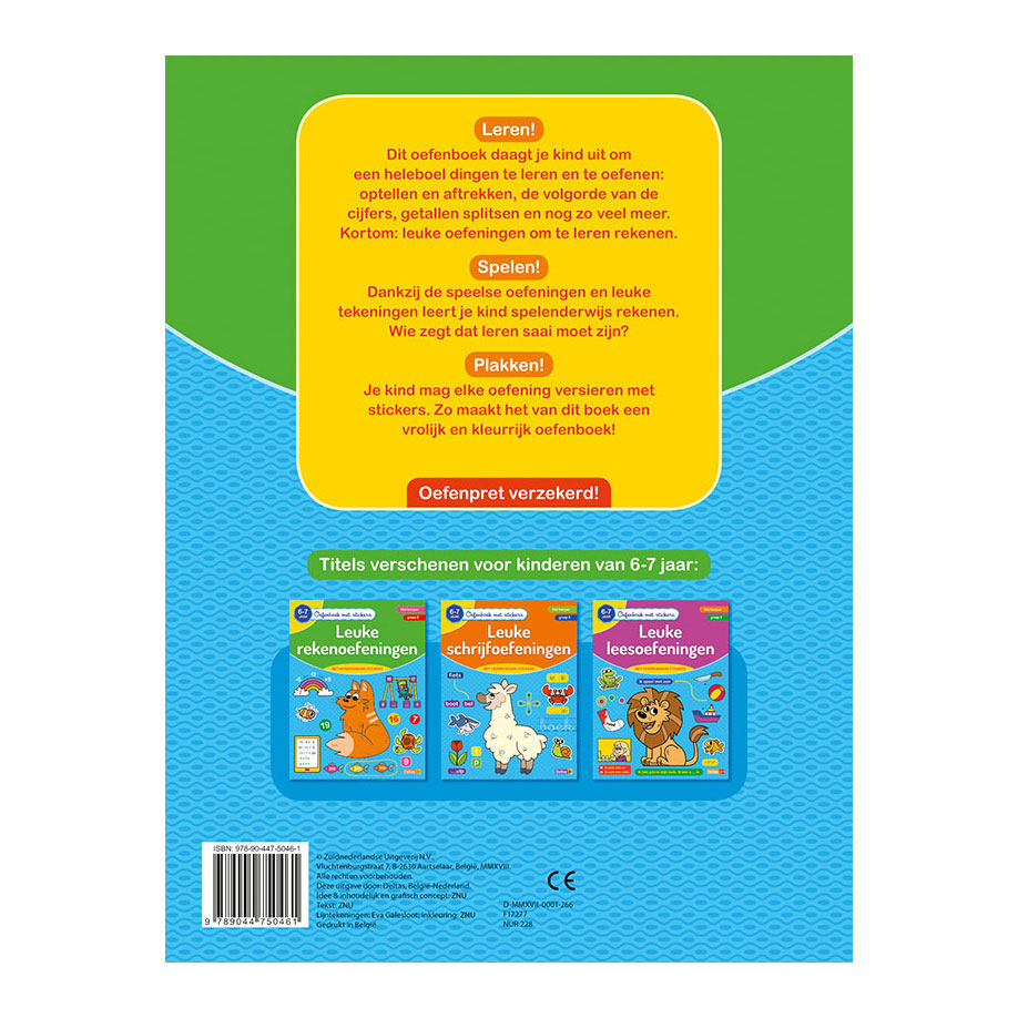 Oefenboek met Stickers - Leuke Rekenoefeningen (6-7 jaar)