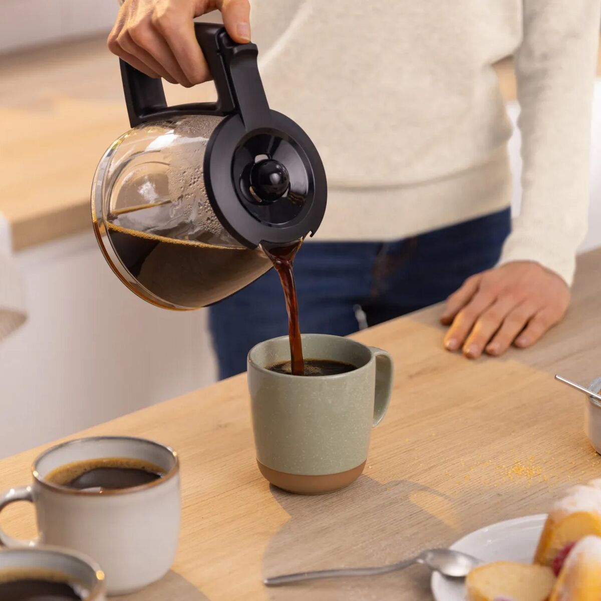 MyMoment kaffetrakter med glasskanne, svart