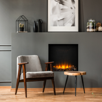 Livin Flame elektrische inbouwhaard Fey
