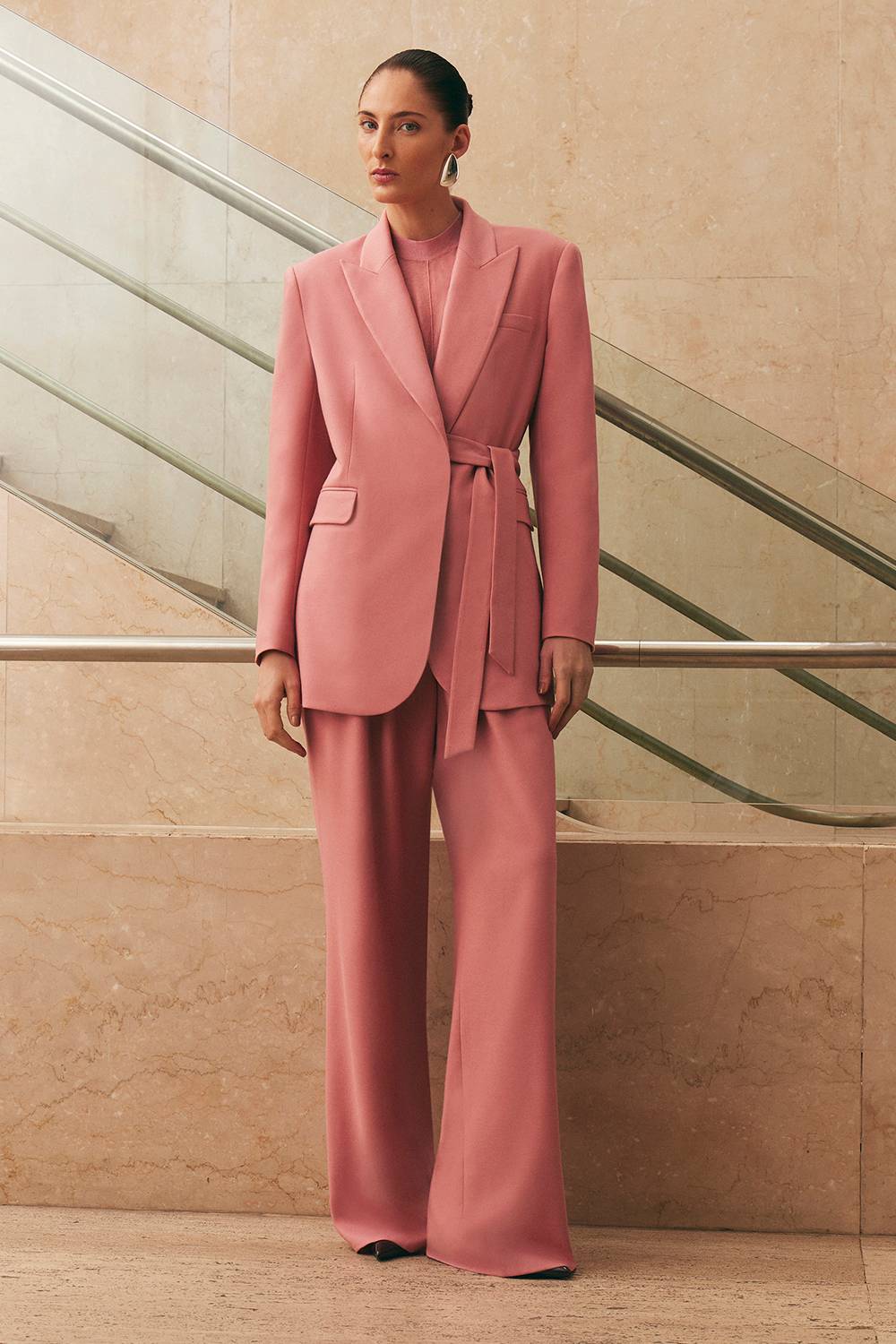 KarenMillen Pantalon ample à jambes larges, à la coupe décontractée