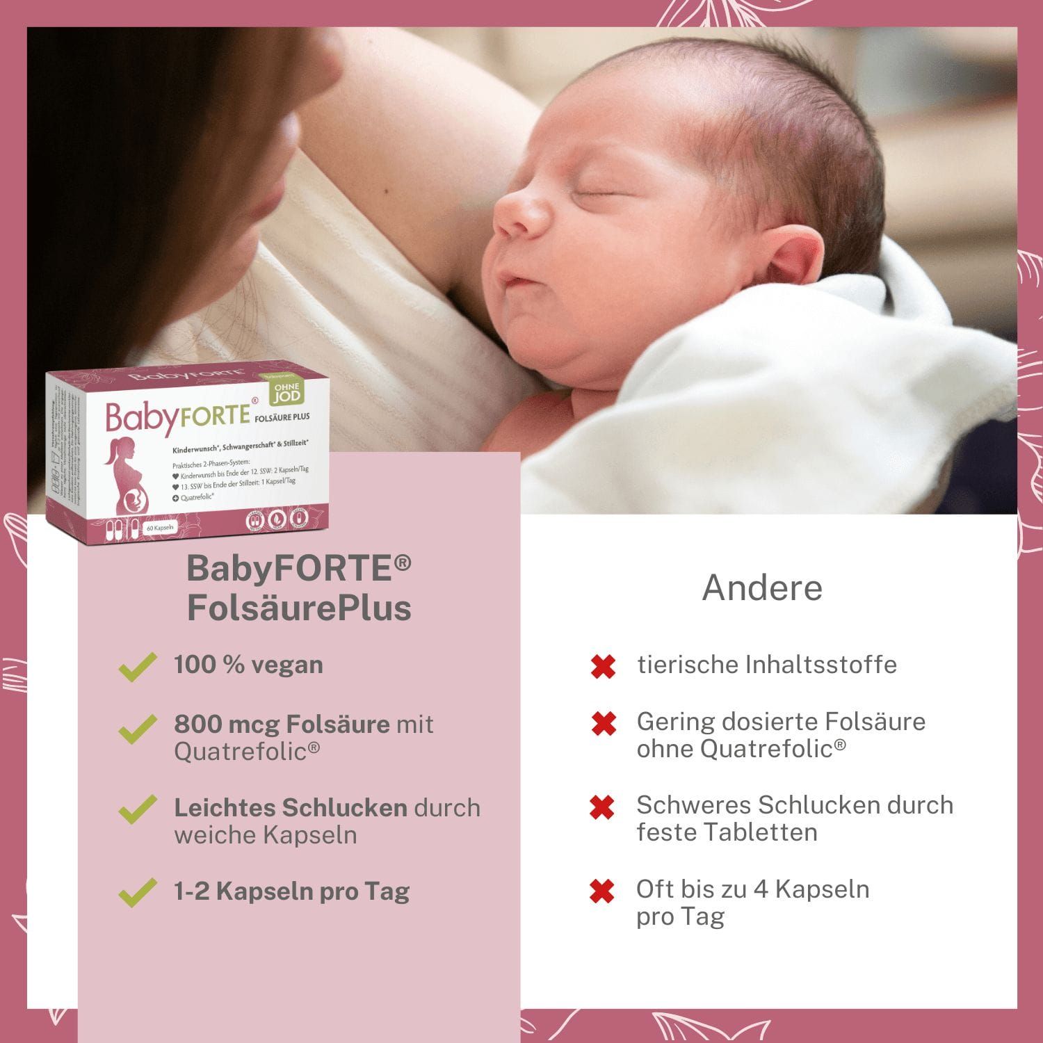 BabyFORTE® Folsäure Plus OHNE JOD