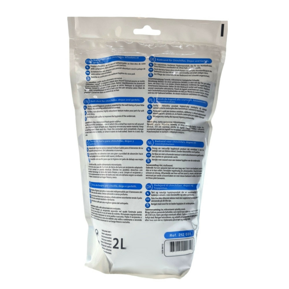 Terre de bain nature pour chinchilla 1.7 kg