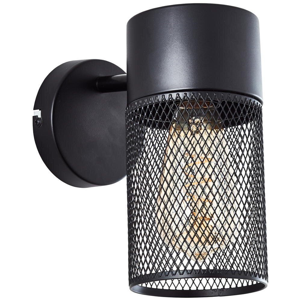 Kamolo wandlamp in matzwart E27
