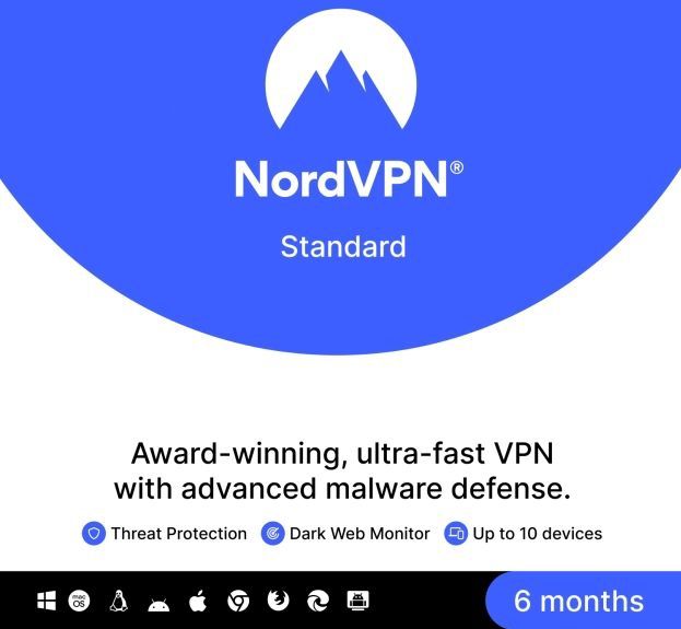 NordVPN aanbieding | 6 maanden licentie | 10 apparaten | Windows | Mac | Android | iOS
