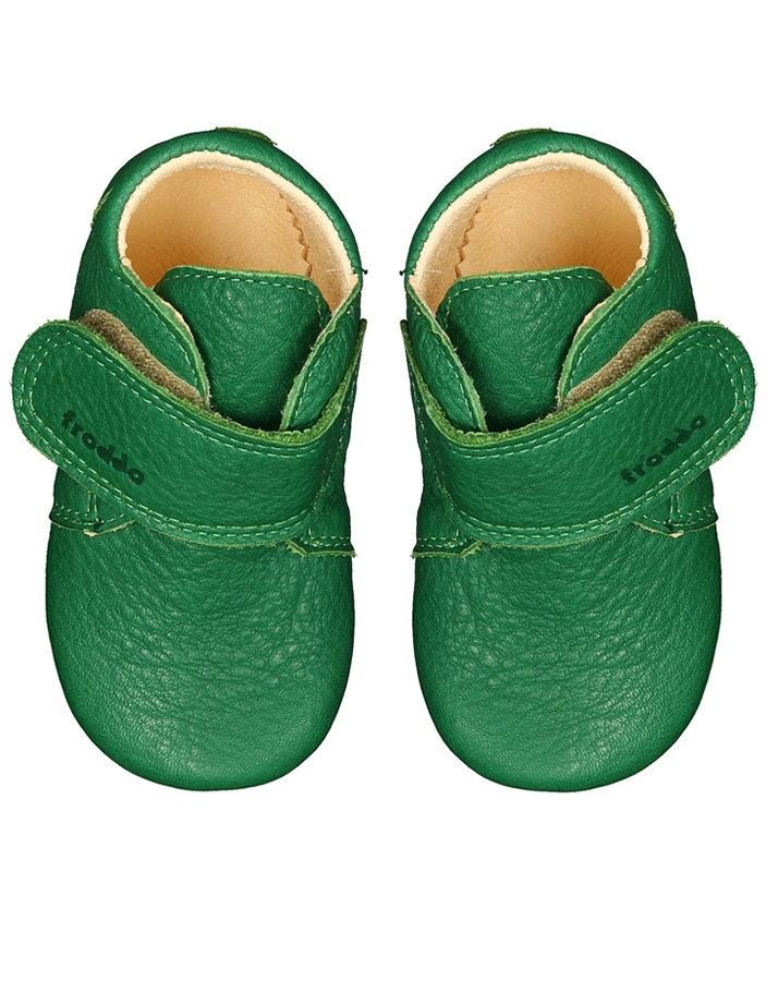 Leder-Krabbelschuhe PREWALKERS in grün