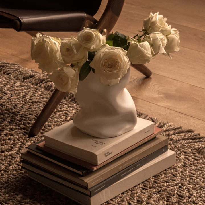Audo - Collapse Vase, H 20 cm, weiss