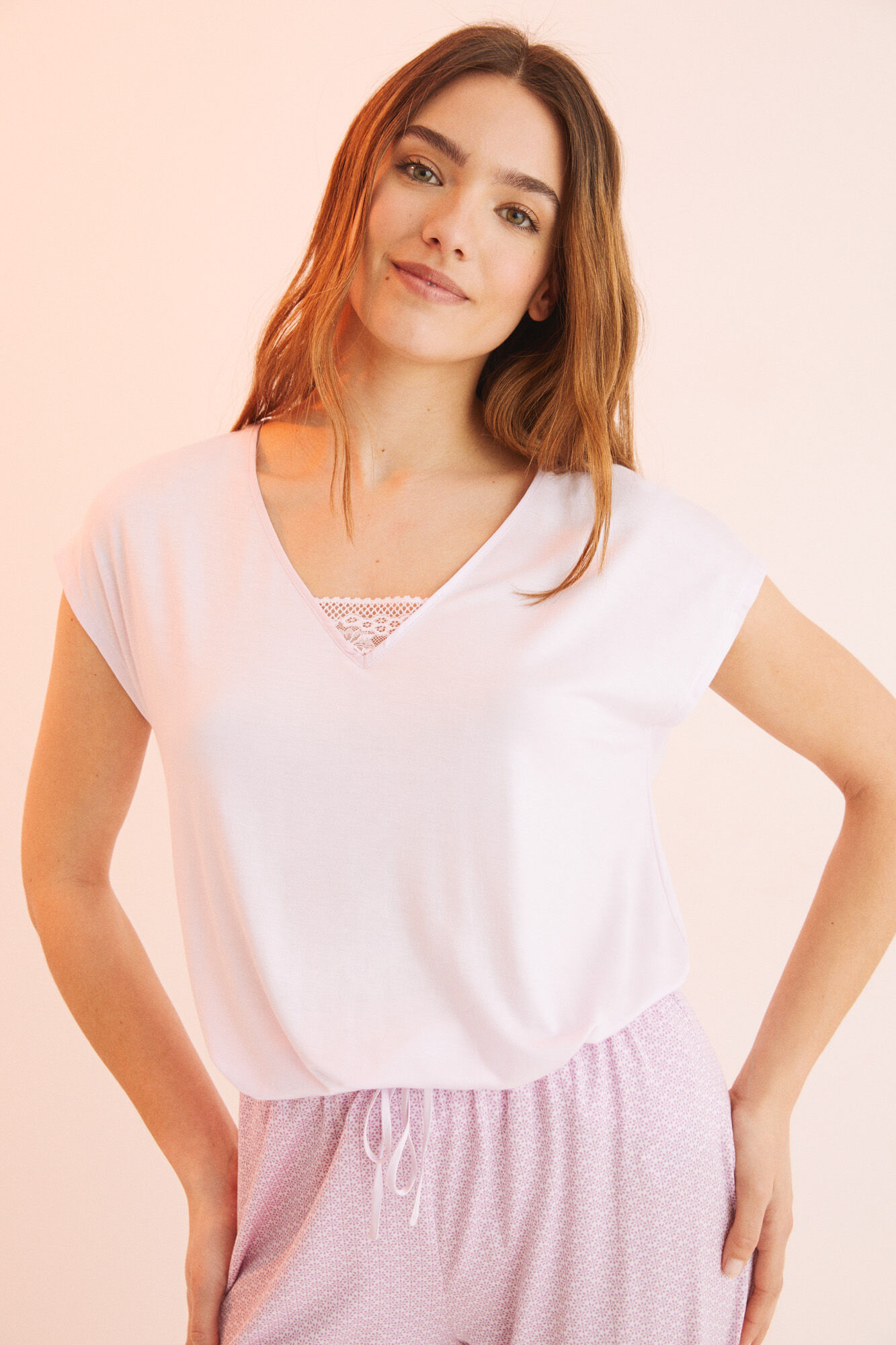 Pijama longo Capri roxo - roxo/lilás