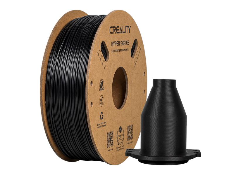Creality Filament ABS Hyper, Schwarz 1.75 mm 1 kg Hochwertiges 1.75 mm ABS Hyper Filament für 3D Drucker