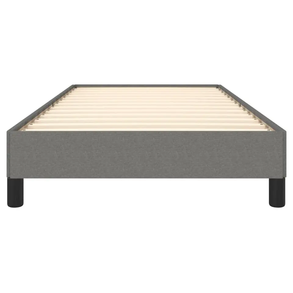 vidaXL - Bed frame zonder matras - Donkergrijs - Stof - 90x190 cm