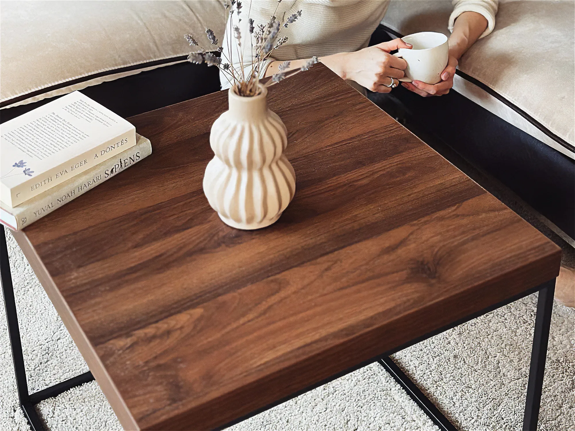 Bijzettafel DELANO Donkerbruin