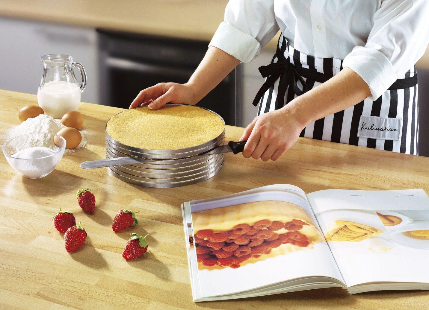 Kuchenschneidhilfe-Set, 3-teilig