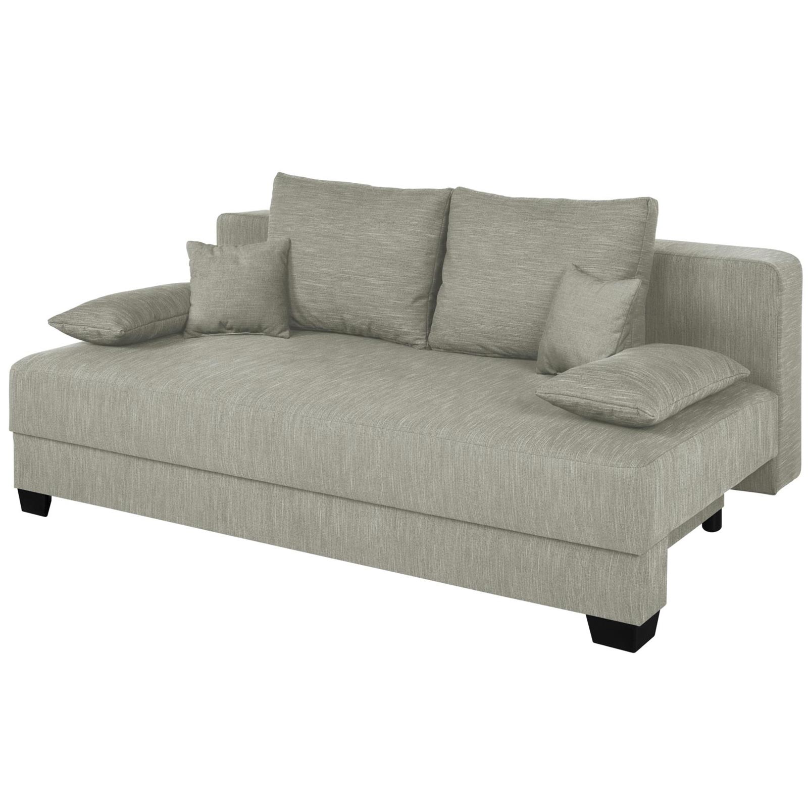 Boxspringsofa - beige - Dauerschläfer mit Staukasten