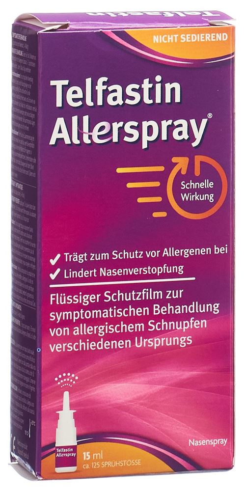 TELFASTIN Nasenspray Fl 15 ml<br>15 ml, Flasche, Nasenspray, Lösung