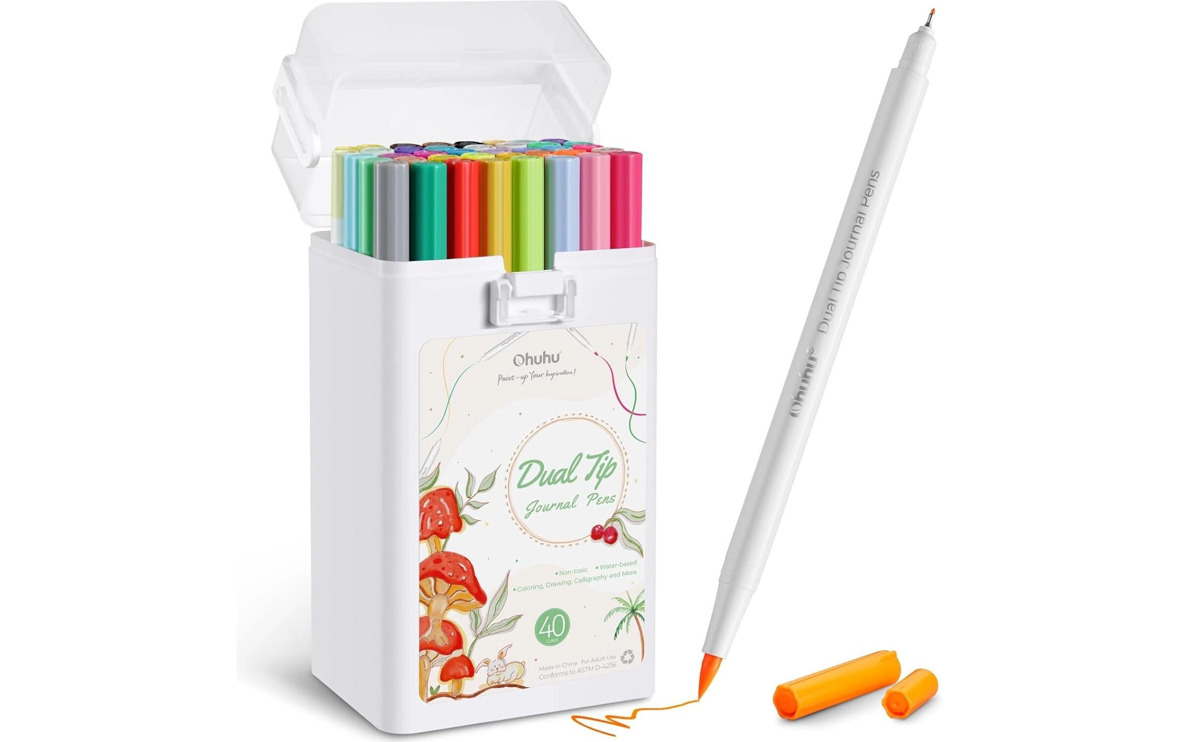 Permanent-Marker für Tagebuch 40 Stück MehrfarbigKunstmarker