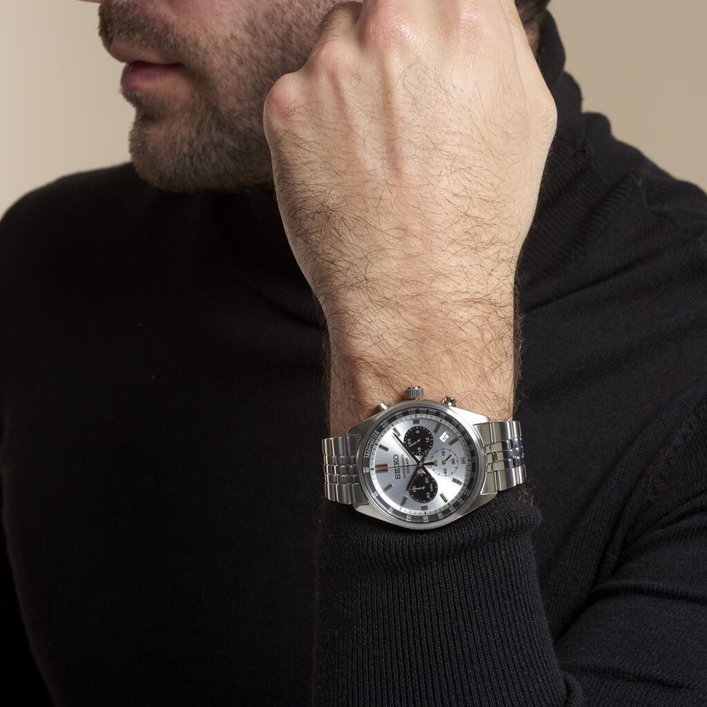 Montre Seiko Sport Bicolore Blanc / Noir