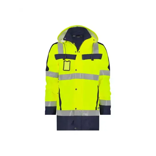 DASSY ® LIMASOL (500132) PARKA MED HØJ SYNLIGHED gul og blå