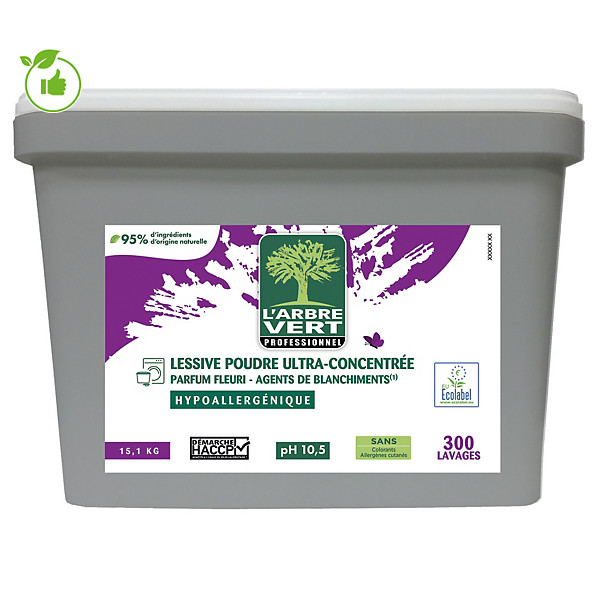 Lessive en poudre concentrée L'Arbre Vert 303 lavages