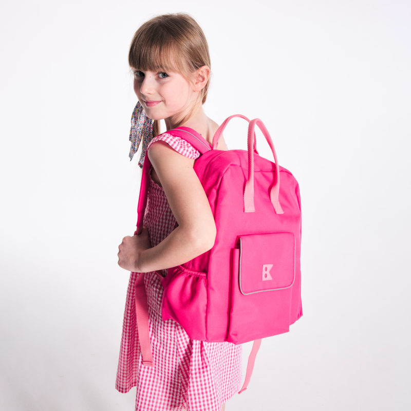 Sac à dos déperlant spécial rentrée des classes rose fille